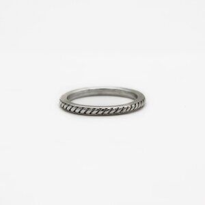 HALIA Rapunzel's Hope Notes Silver 925 Stacking Band Ring